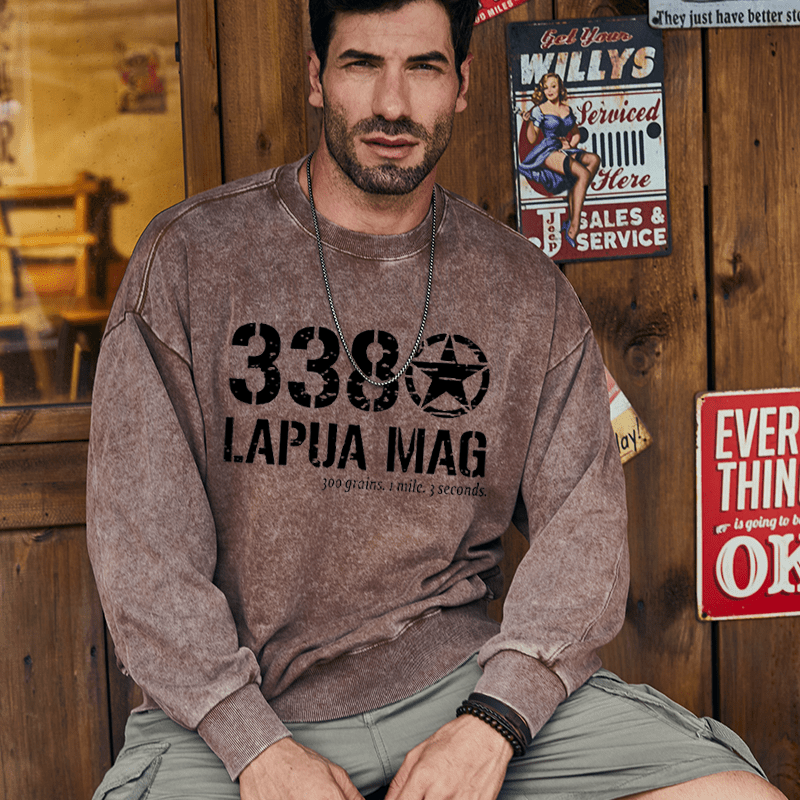 Maturelion Men's Sweatshirt 338 Lapua Mag 300 Grains 1 Mile 3 Seconds Custom Sweatshirt