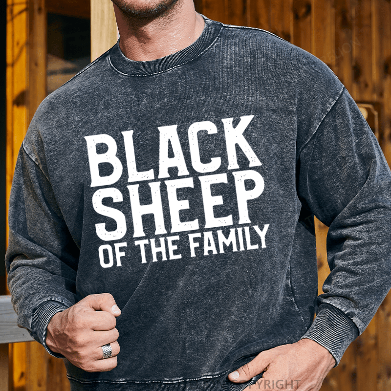 Maturelion Men's Sweatshirt Black Sheep Of The Family Custom Sweatshirt