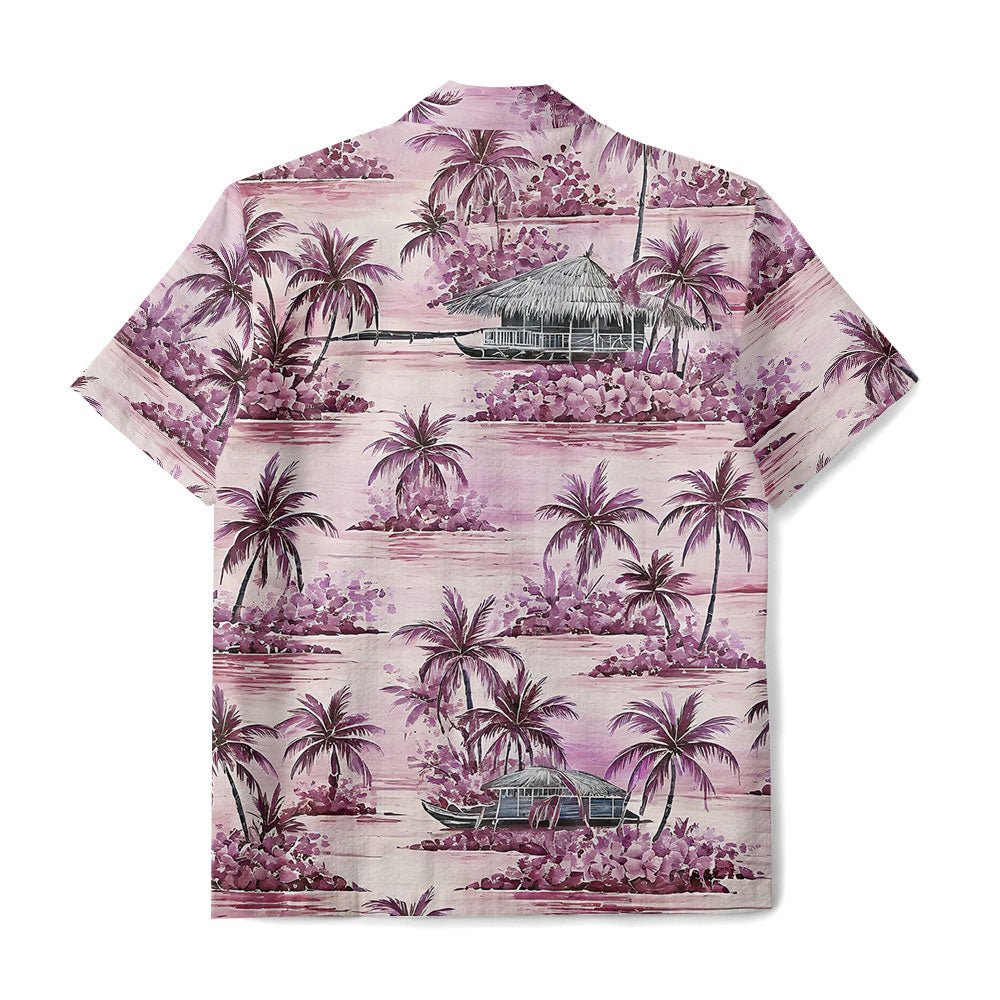 Maturelion Men’s  Sport Tropical Horizons  Hawaiian T-shirts