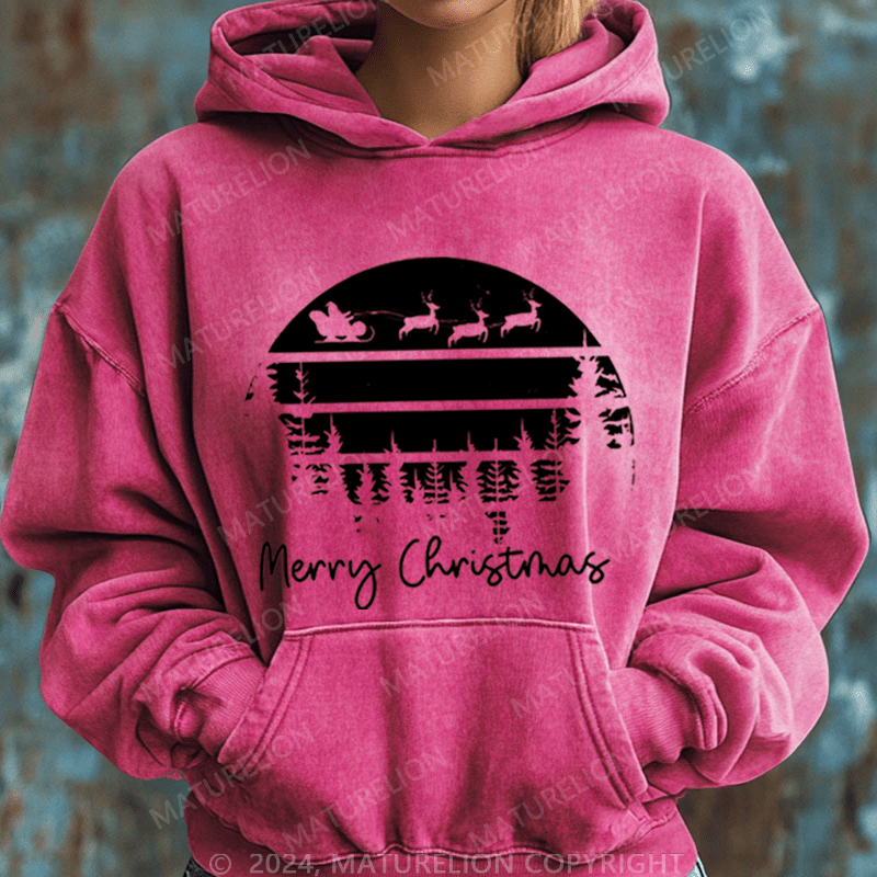 Maturelion Merry Christmas Women Hoodie