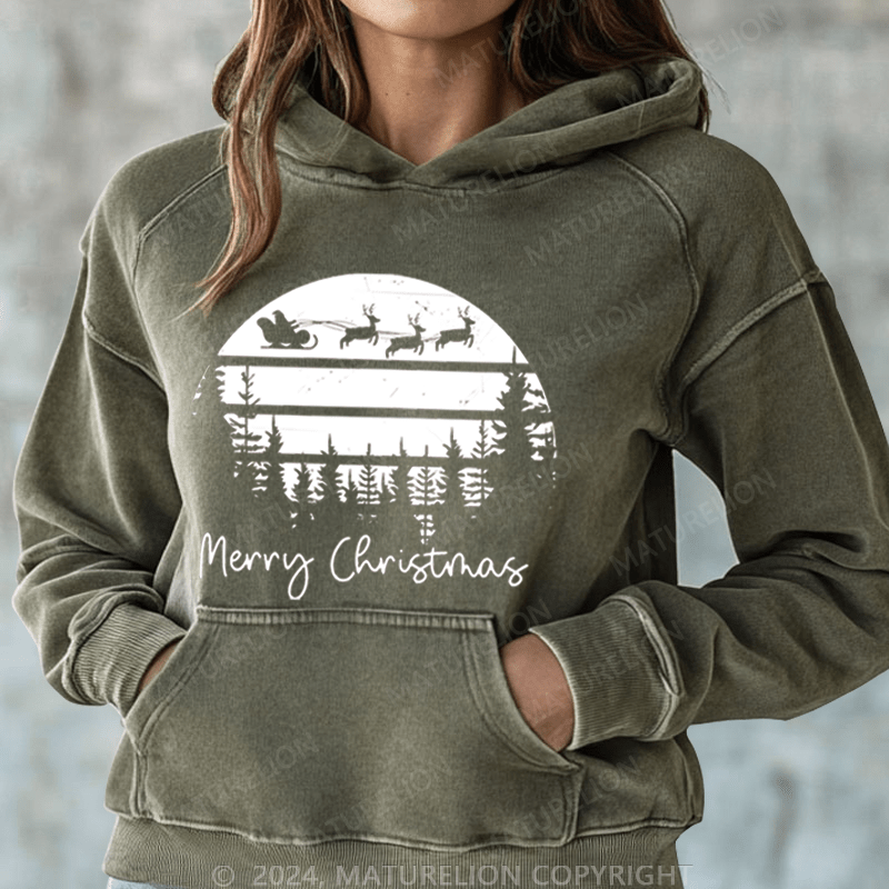 Maturelion Merry Christmas Women Hoodie