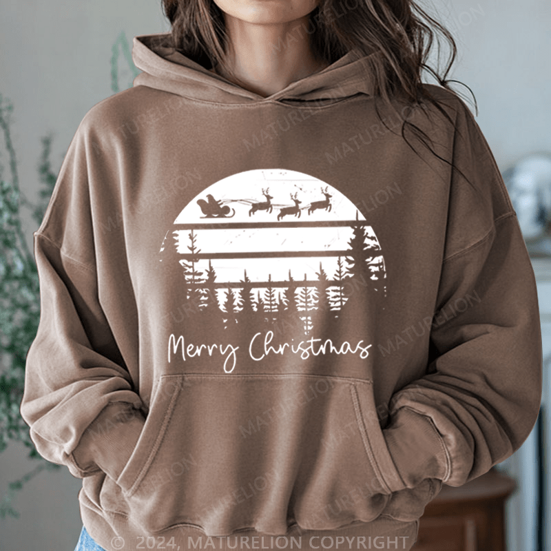 Maturelion Merry Christmas Women Hoodie