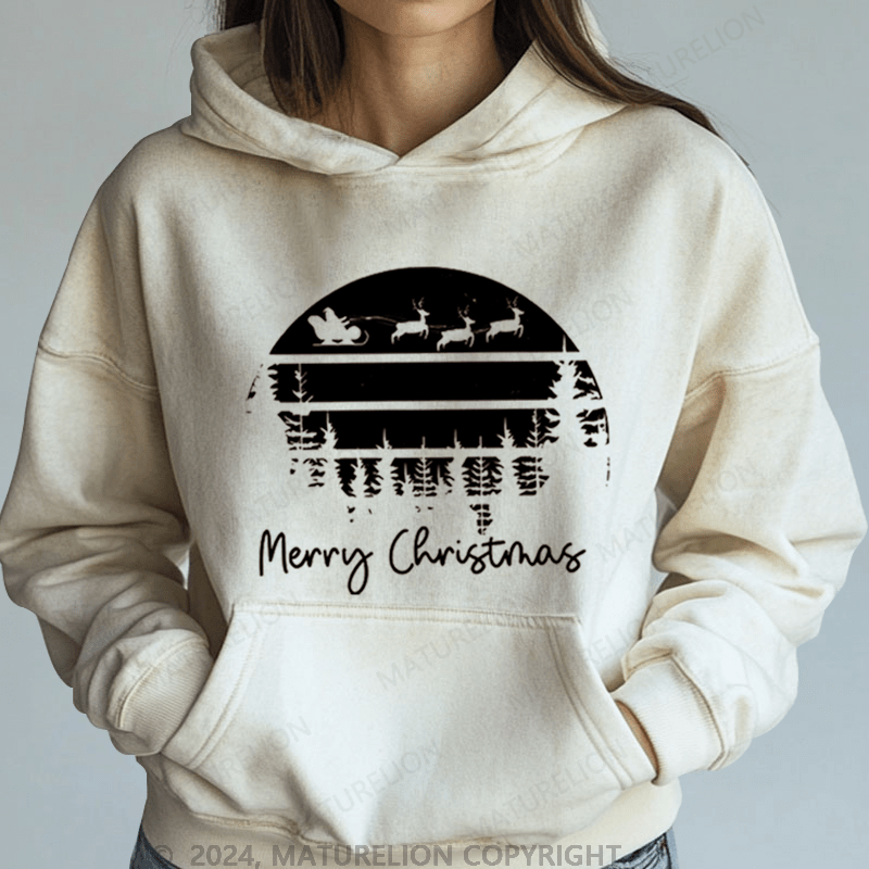 Maturelion Merry Christmas Women Hoodie