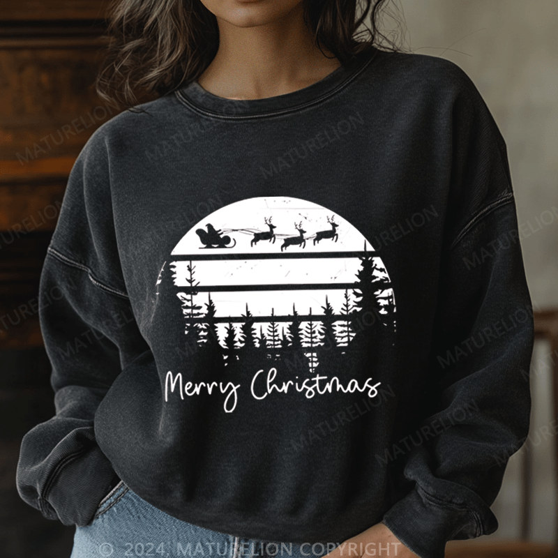 Maturelion Merry Christmas Women Sweatshirt