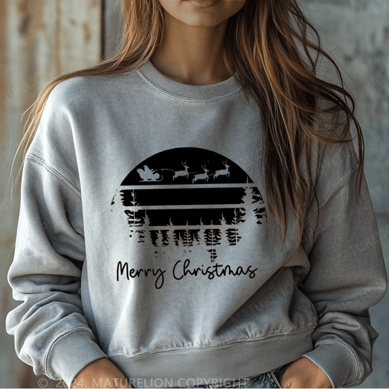 Maturelion Merry Christmas Women Sweatshirt