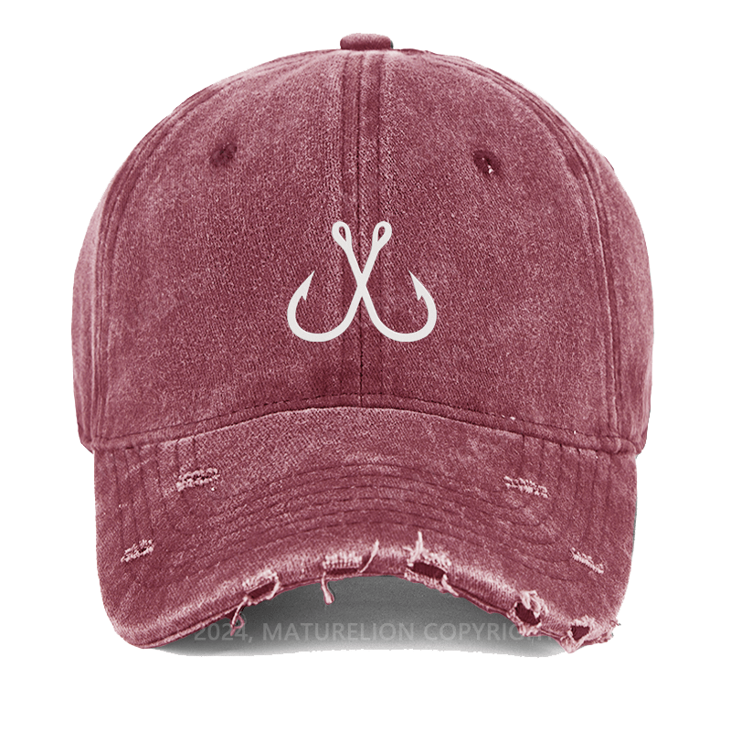 Maturelion Mtf Fish Embroidered Cap