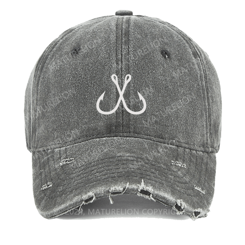 Maturelion Mtf Fish Embroidered Cap