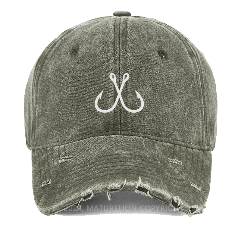 Maturelion Mtf Fish Embroidered Cap