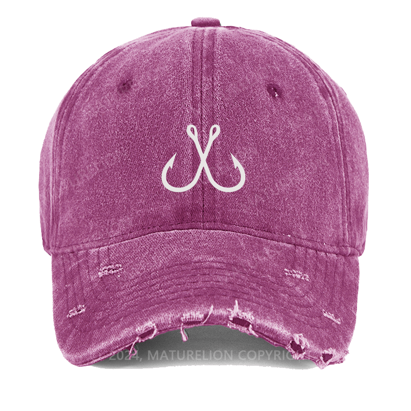 Maturelion Mtf Fish Embroidered Cap