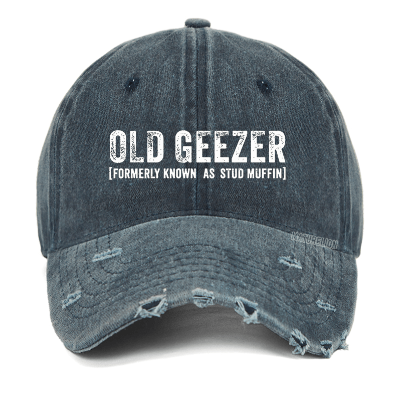 Maturelion Old Geezer Formerly Known As Stud Muffin Washed Vintage Cap