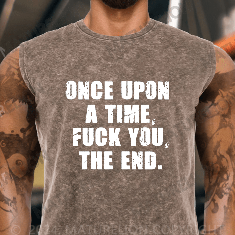 Maturelion  Once Upon A Time Fuck You, The End Vintage Washed Tank Top