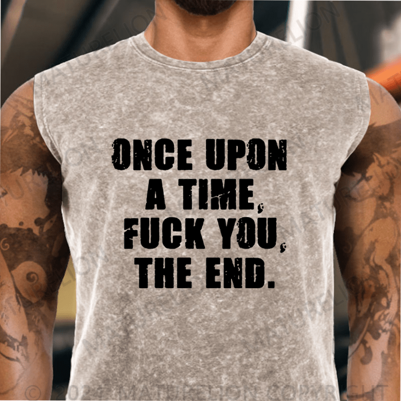 Maturelion Once Upon A Time Fuck You, The End Vintage Washed Tank Top