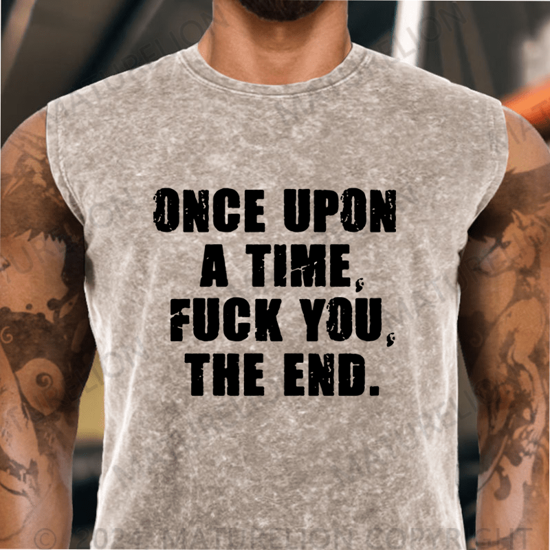 Maturelion  Once Upon A Time Fuck You, The End Vintage Washed Tank Top