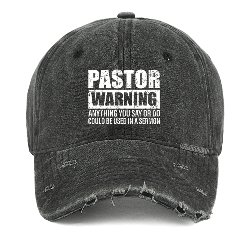 Maturelion Pastor Warnin Washed Vintage Cap