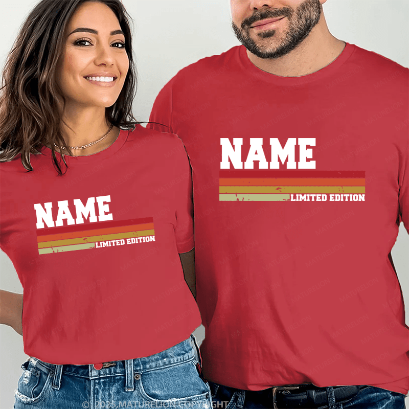 Maturelion Personalized Name Shirts Lewis Limited Edition Couple T-shirt