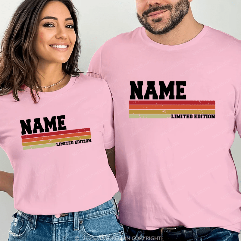 Maturelion Personalized Name Shirts Lewis Limited Edition Couple T-shirt