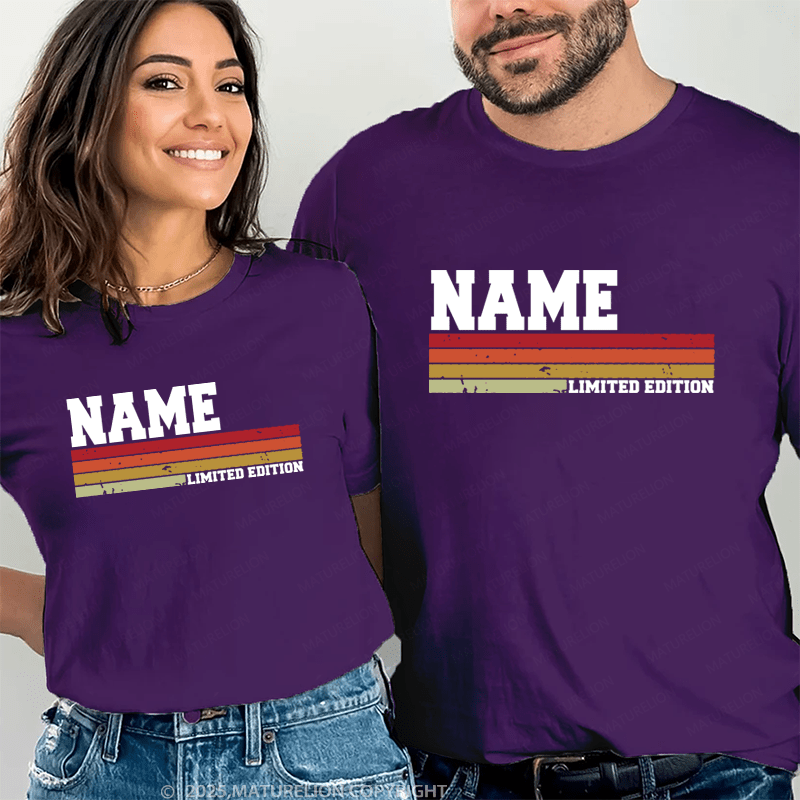 Maturelion Personalized Name Shirts Lewis Limited Edition Couple T-shirt