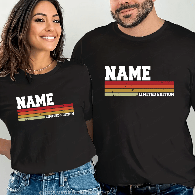 Maturelion Personalized Name Shirts Lewis Limited Edition Couple T-shirt