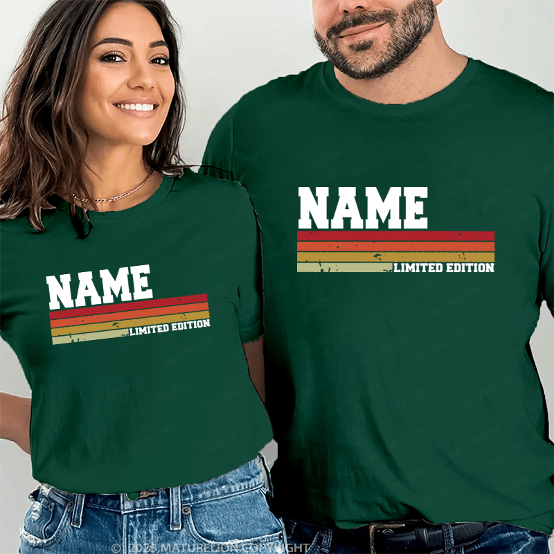 Maturelion Personalized Name Shirts Lewis Limited Edition Couple T-shirt