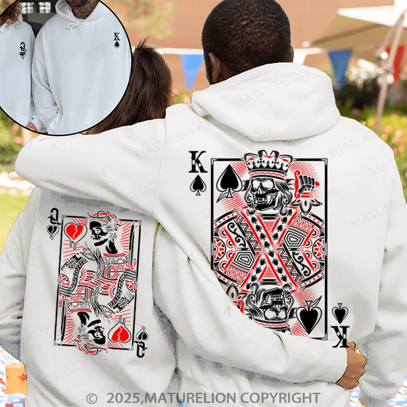 Maturelion Queen And Queen Couple Hoodie