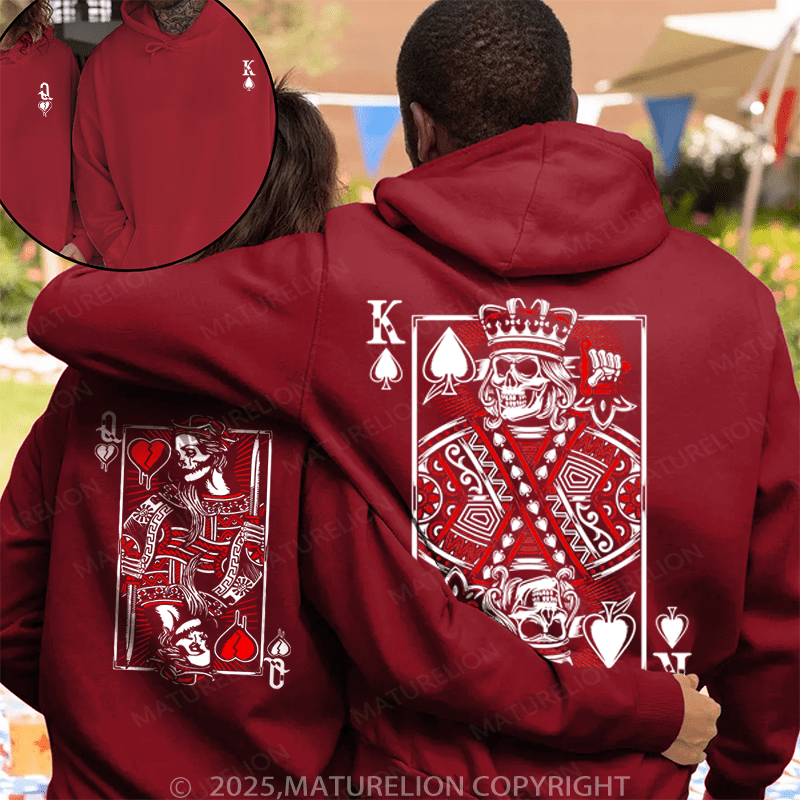 Maturelion Queen And Queen Couple Hoodie