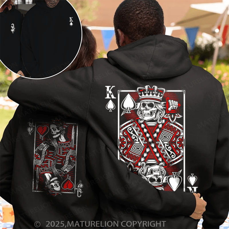 Maturelion Queen And Queen Couple Hoodie