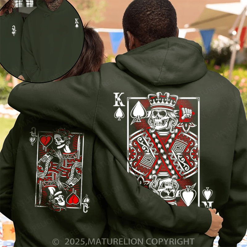 Maturelion Queen And Queen Couple Hoodie