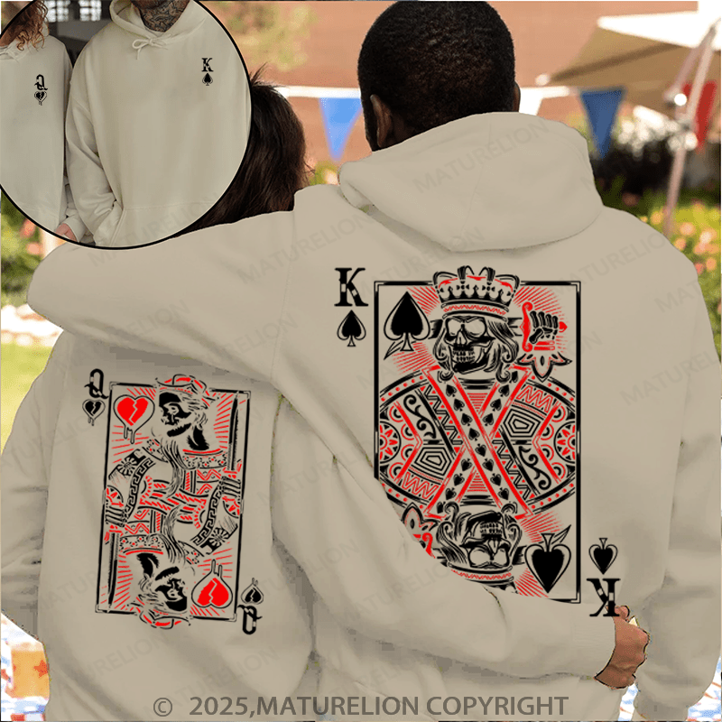 Maturelion Queen And Queen Couple Hoodie