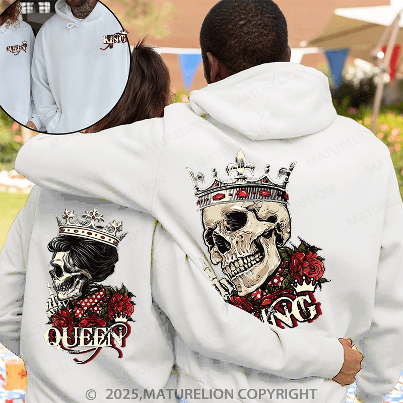 Maturelion Queen & King Couple Hoodie