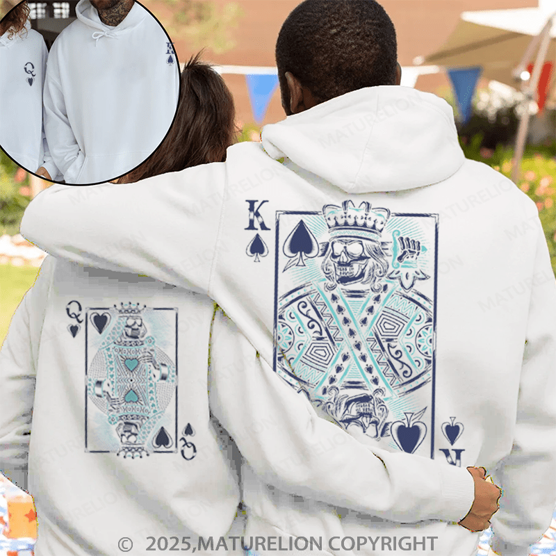 Maturelion Queen & King Couple Hoodie