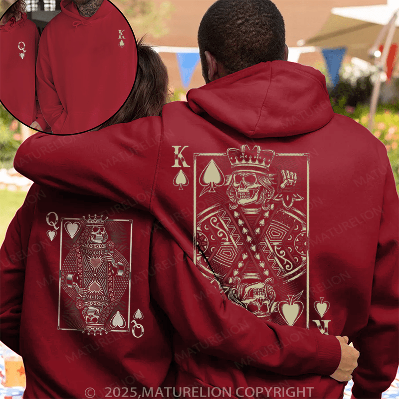 Maturelion Queen & King Couple Hoodie