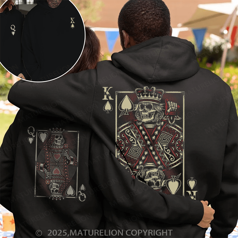 Maturelion Queen & King Couple Hoodie