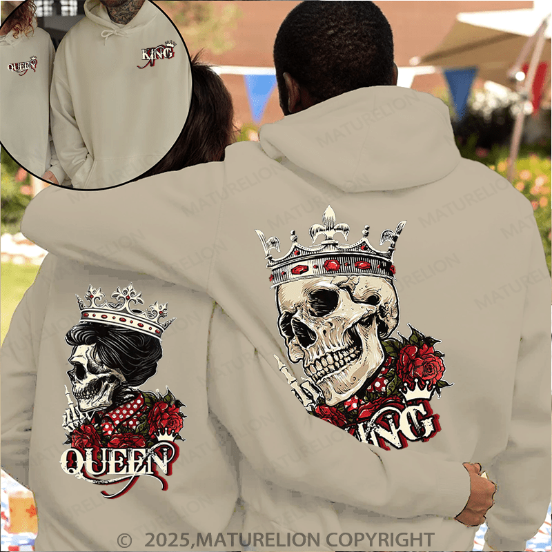 Maturelion Queen & King Couple Hoodie