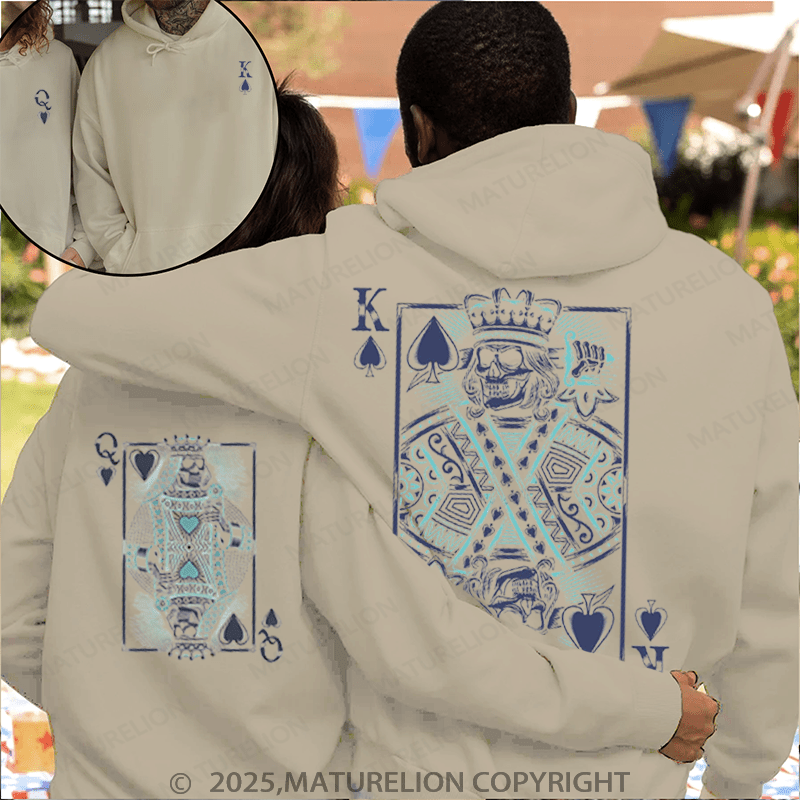 Maturelion Queen & King Couple Hoodie