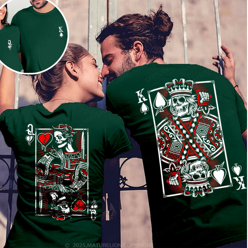 Maturelion Queen & King Couple T-Shirt