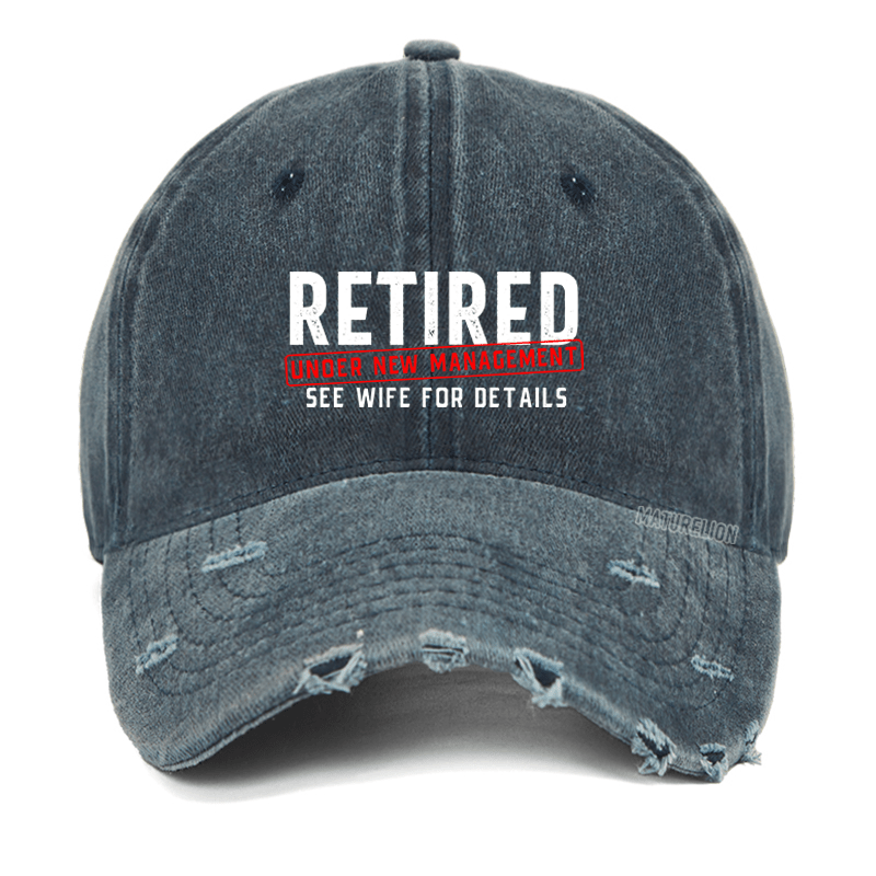 Maturelion Retirement Not My Problem Anymore Washed Vintage Cap