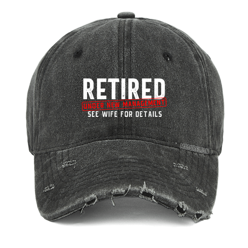 Maturelion Retirement Not My Problem Anymore Washed Vintage Cap