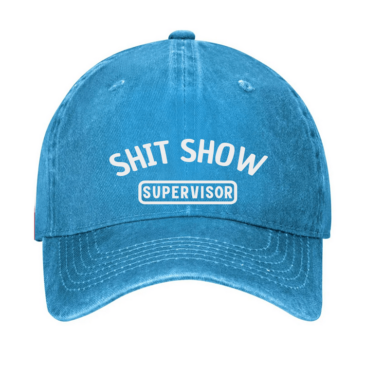 Maturelion Shit Show Supervisor Funny Cap