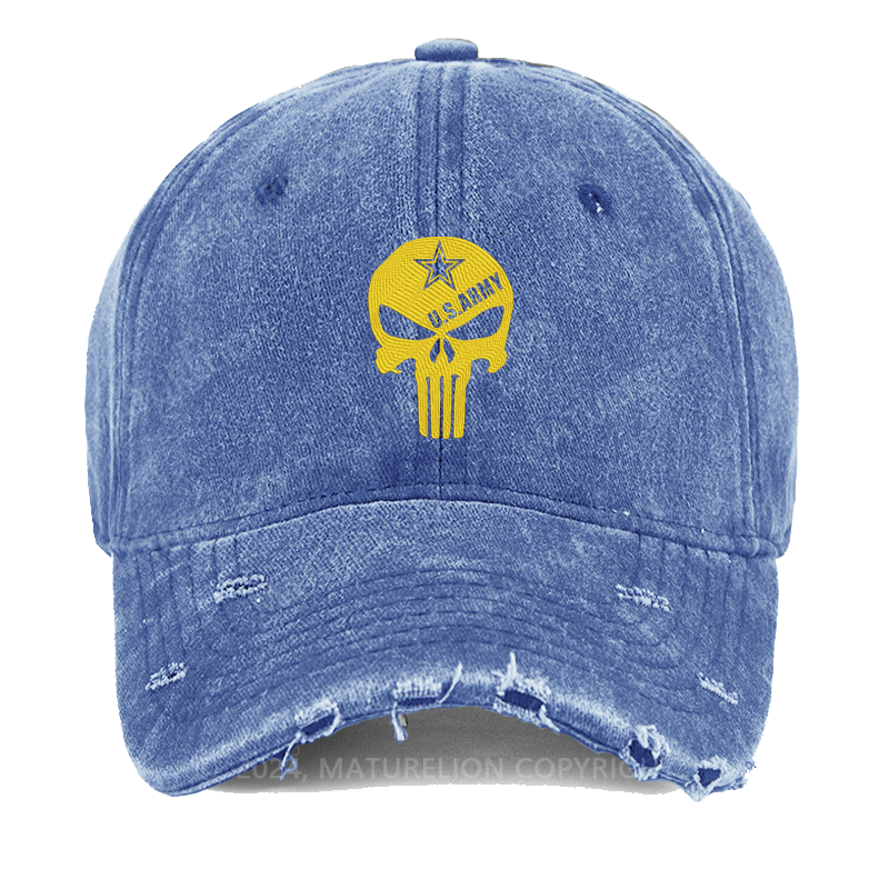 Maturelion Skull Printed Embroidered Cap