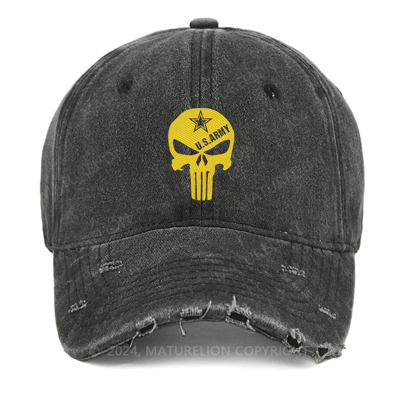 Maturelion Skull Printed Embroidered Cap