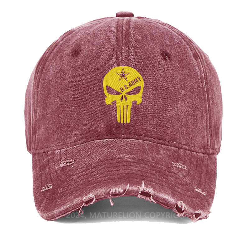 Maturelion Skull Printed Embroidered Cap