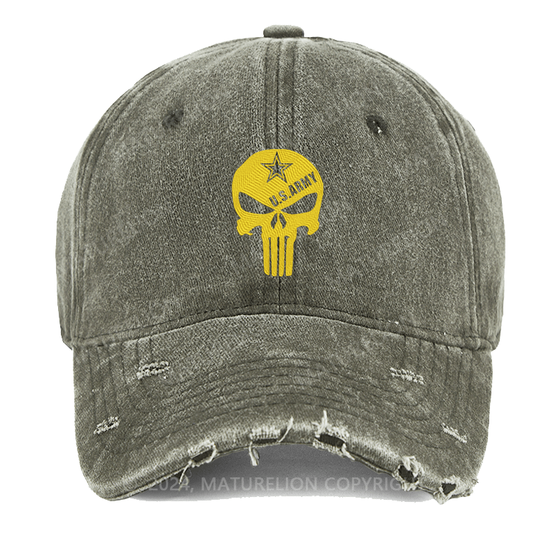 Maturelion Skull Printed Embroidered Cap