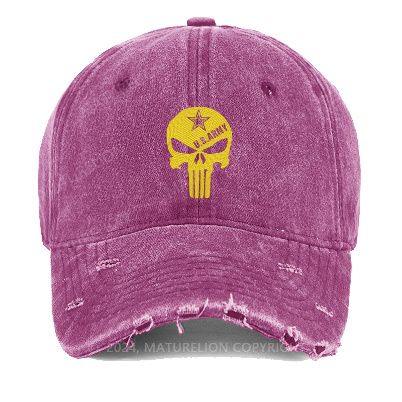 Maturelion Skull Printed Embroidered Cap