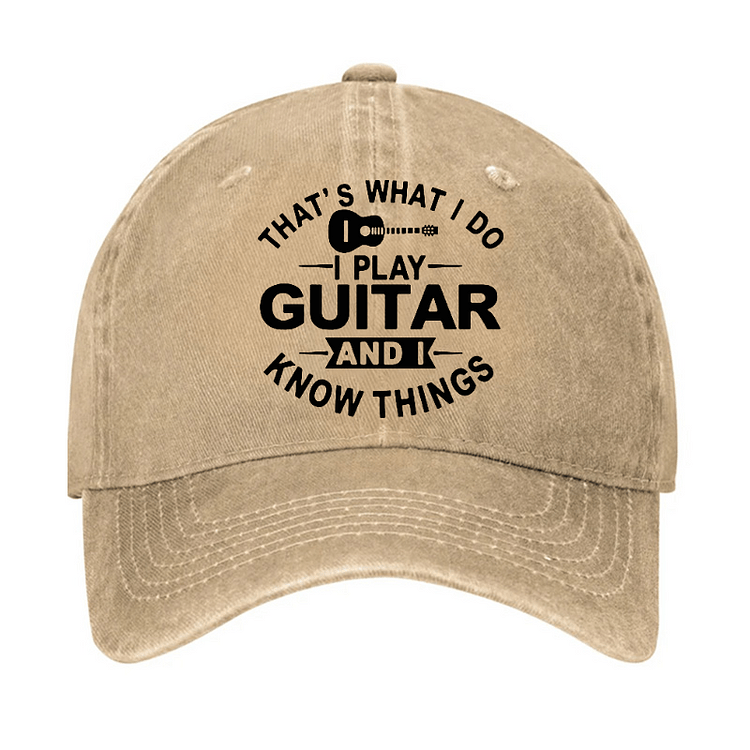 Maturelion That's What I Do I Play Guitar And I Know Things Cap