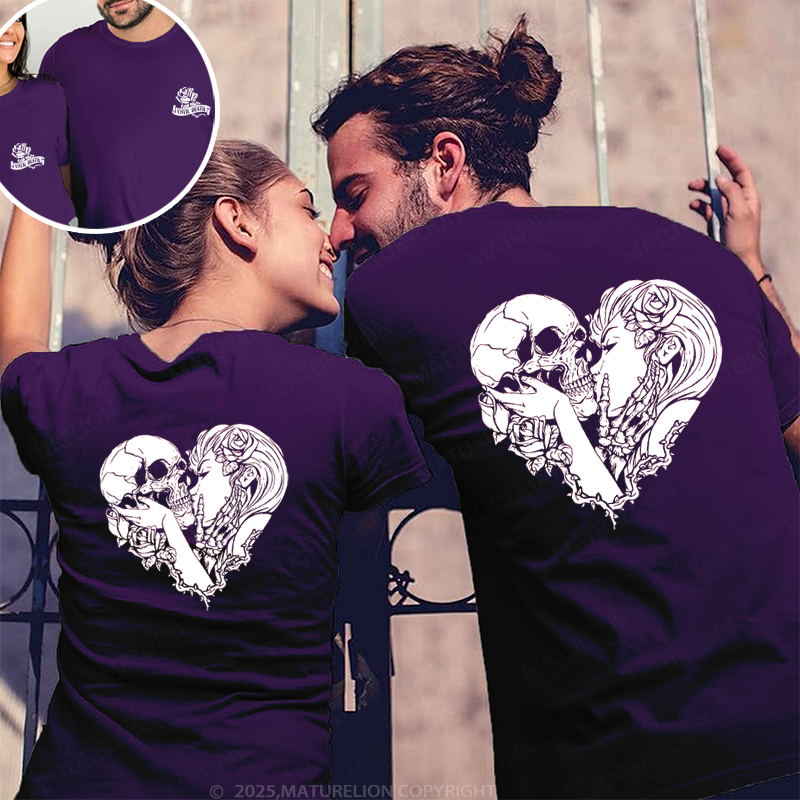 Maturelion The Lover Skull Couple T-Shirt