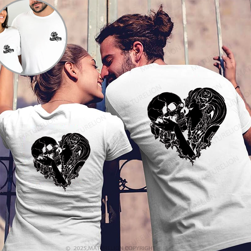 Maturelion The Lover Skull Couple T-Shirt