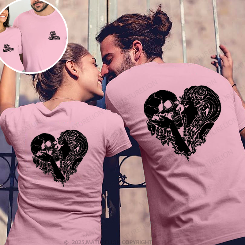 Maturelion The Lover Skull Couple T-Shirt