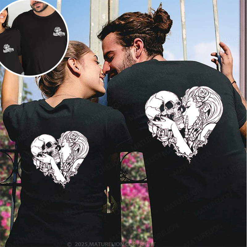 Maturelion The Lover Skull Couple T-Shirt