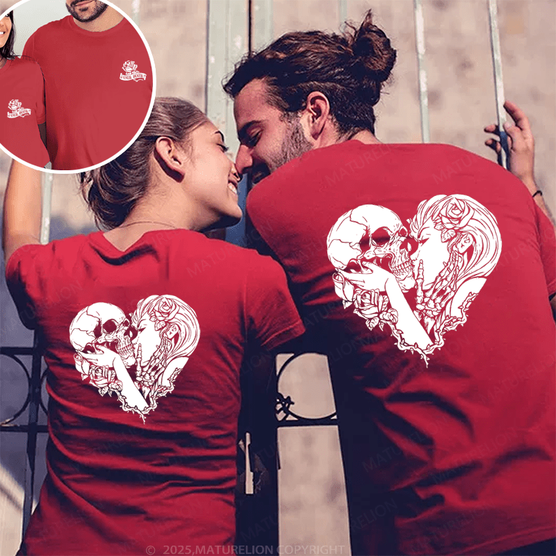 Maturelion The Lover Skull Couple T-Shirt