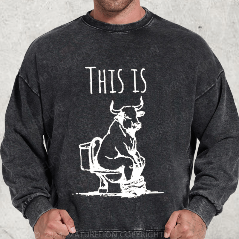 Maturelion This Is Bullshit Washed Sweatshirt